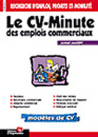 Couverture du livre « Cv minute empl commercia » de Marin Armel aux éditions Organisation