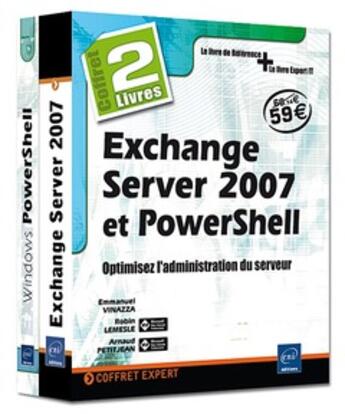 Couverture du livre « Exchange server 2007 et Powershell ; optimisez l'administration du serveur » de Petitjean,V Lemesle, aux éditions Eni