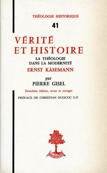 Couverture du livre « Verite et histoire lab » de  aux éditions Labor Et Fides