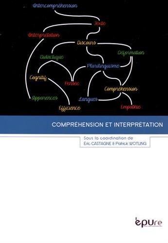 Couverture du livre « Compréhension et interprétation » de Patrick Wotling et Eric Castagne aux éditions Pu De Reims