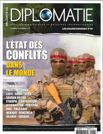 Couverture du livre « Diplomatie gd n 48 l'etat des conflits - decembre 2018 /janvier 2019 » de  aux éditions Diplomatie