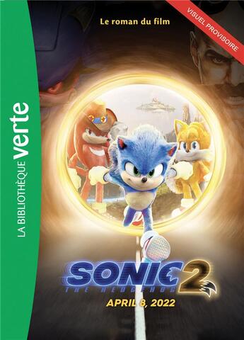 Couverture du livre « Films bb rose 8-10 - sonic 2 - le roman du film » de Sega aux éditions Hachette Jeunesse