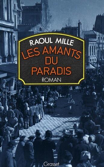 Couverture du livre « Les amants du paradis » de Raoul Mille aux éditions Grasset