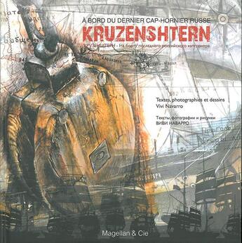 Couverture du livre « Kruzenshtern a bord du dernier cap-hornier russe » de V. Navarro aux éditions Magellan & Cie