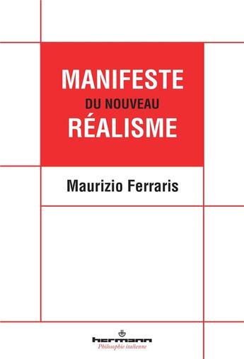 Couverture du livre « Manifeste du nouveau realisme » de Ferraris Maurizio aux éditions Hermann