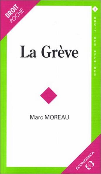 Couverture du livre « Greve (La) Poche » de Moreau M. aux éditions Economica