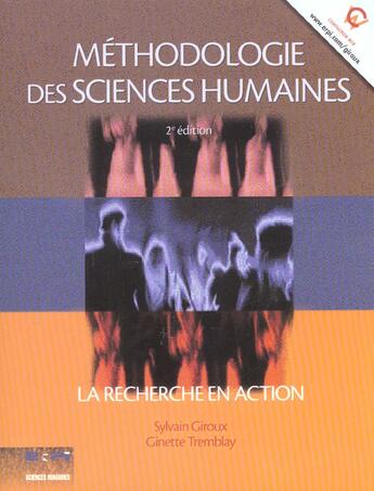 Couverture du livre « Methodologie des sciences humaines 2ed » de  aux éditions Erpi - Renouveau Pedagogique