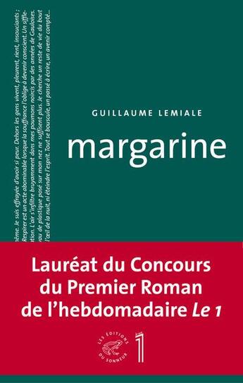 Couverture du livre « Margarine » de Guillaume Lemiale aux éditions Editions Du Sonneur
