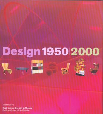 Couverture du livre « Design 1950-2000 » de David A. Hanks aux éditions Flammarion