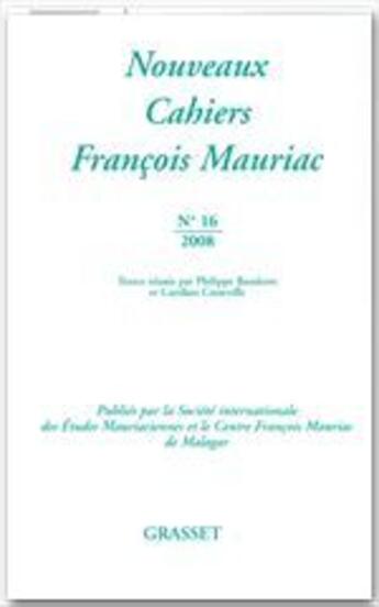 Couverture du livre « Nouveaux cahiers François Mauriac » de Francois Mauriac aux éditions Grasset