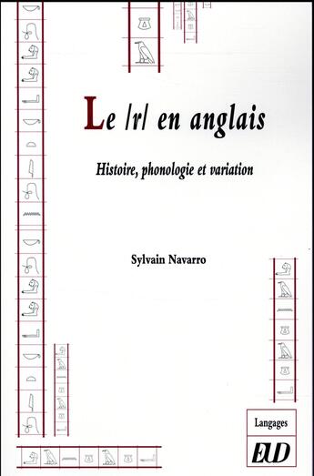 Couverture du livre « R en anglais » de Navarro Sylvain aux éditions Pu De Dijon