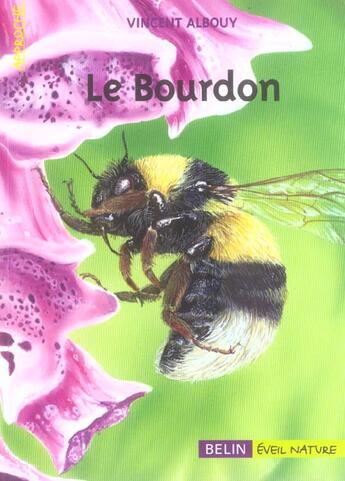 Couverture du livre « Le bourdon » de Vincent Albouy aux éditions Belin