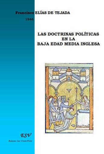 Couverture du livre « Las doctrinas politicas en la baja edad media inglesa » de Francisco Elias De Tejada aux éditions Saint-remi