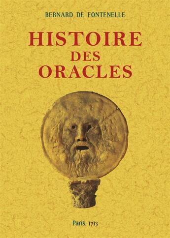 Couverture du livre « Histoire des oracles » de Bernard De Fontenelle aux éditions Maxtor