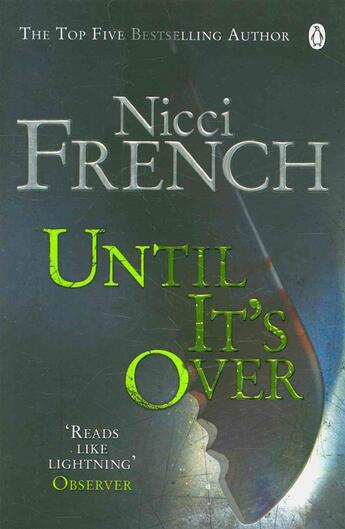 Couverture du livre « Until it's over » de Nicci French aux éditions Penguin Books Uk