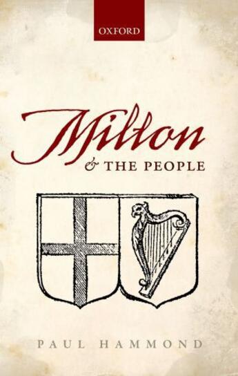 Couverture du livre « Milton and the People » de Hammond Paul aux éditions Oup Oxford