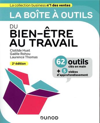 Couverture du livre « Du bien-être au travail (2e édition) » de Laurence Thomas et Gaelle Rohou et Clotilde Huet aux éditions Dunod