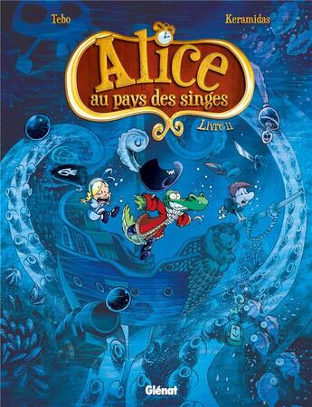 Couverture du livre « Alice au pays des singes Tome 2 » de Tebo et Nicolas Keramidas aux éditions Glenat