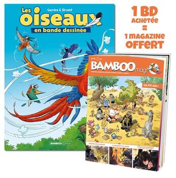 Couverture du livre « Les oiseaux en bd - tome 02 + bamboo mag offert » de Sirvent/Garrera aux éditions Bamboo