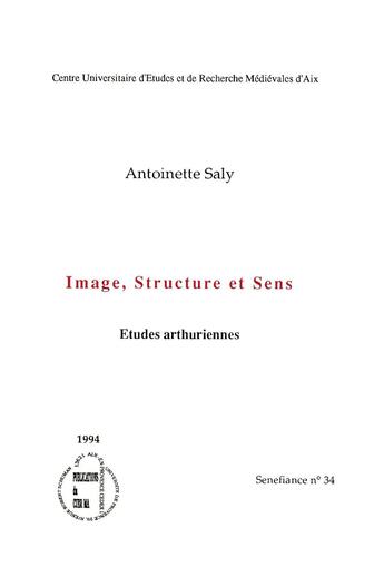 Couverture du livre « Image, structure et sens » de Saly A aux éditions Presses Universitaires De Provence