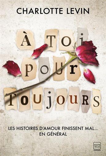 Couverture du livre « À toi pour toujours » de Charlotte Levin aux éditions Hauteville