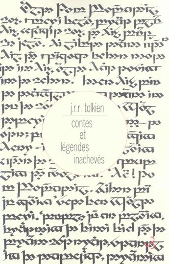 Couverture du livre « Contes et légendes inachevés » de J.R.R. Tolkien aux éditions Christian Bourgois