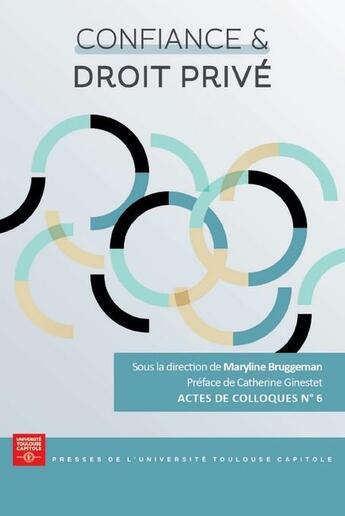 Couverture du livre « Confiance et droit privé » de Maryline Bruggeman aux éditions Putc