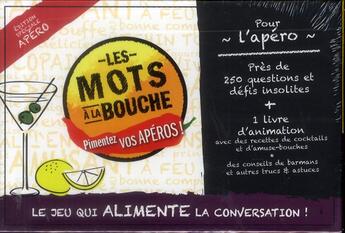 Couverture du livre « Apéro ; les mots à la bouche ; coffret » de  aux éditions Prisma