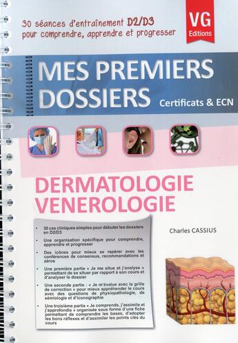 Couverture du livre « Mes premiers dossiers dermatologie » de C.Cassius aux éditions Vernazobres Grego