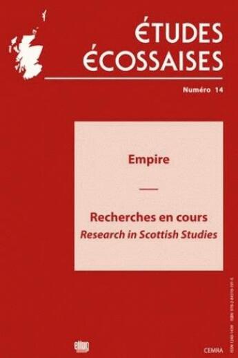 Couverture du livre « Etudes ecossaises, n 14/2011. empire » de  aux éditions Uga Éditions