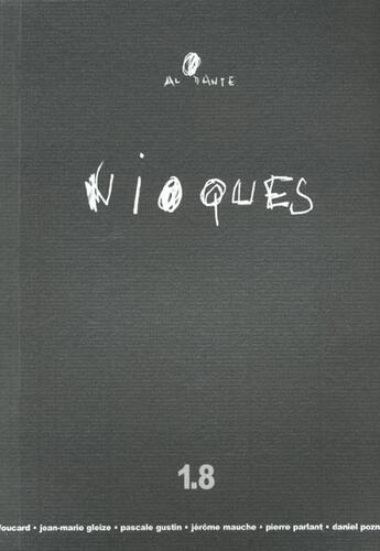 Couverture du livre « Nioques 1.8 » de Jean-Marie Gleize aux éditions Al Dante