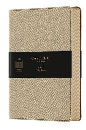 Couverture du livre « Agenda journalier grand format harris sable » de Castelli aux éditions Castelli Milano