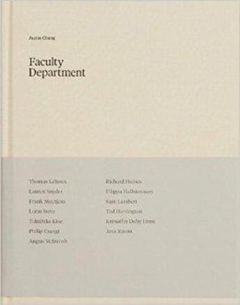 Couverture du livre « Faculty department » de Chung Justin aux éditions Random House Us