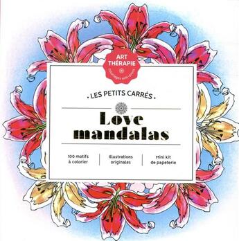 Couverture du livre « Art-thérapie ; les petits carrés ; love mandalas » de  aux éditions Hachette Pratique