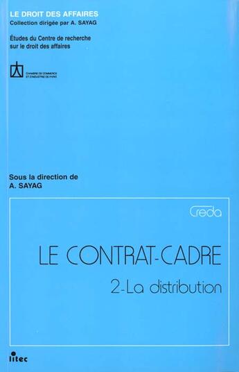 Couverture du livre « Creda contrat-cadre tome ii » de Ccip Chambre Commerc aux éditions Lexisnexis