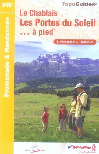 Couverture du livre « Le Chablais ; les portes du soleil à pied » de  aux éditions Ffrp