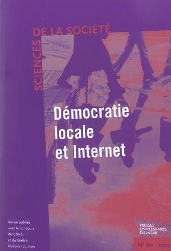 Couverture du livre « Democratie locale et internet » de  aux éditions Pu Du Midi