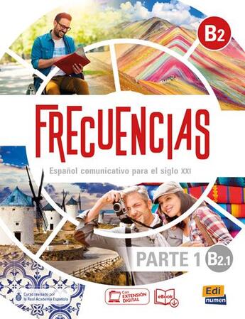 Couverture du livre « Frecuencias : espagnol ; libro del estudiante ; B2.1 » de David Isa De Los Santos et Marina Garcia aux éditions Edinumen