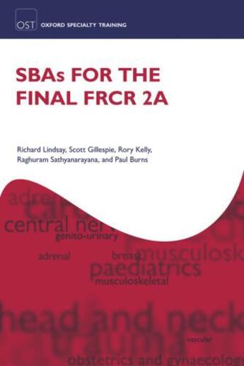 Couverture du livre « SBAs for the Final FRCR 2A » de Burns Paul aux éditions Oup Oxford