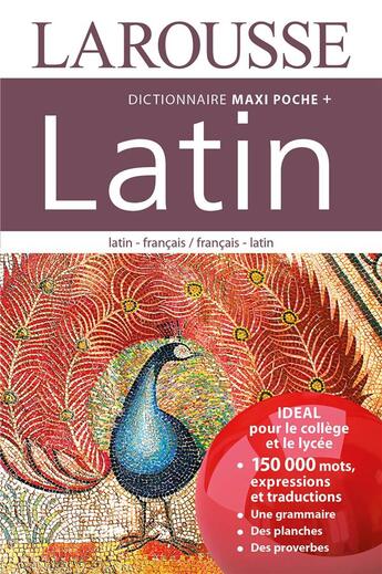 Couverture du livre « Maxi poche plus dictionnaire Larousse ; latin-français / français-latin (édition 2016) » de  aux éditions Larousse