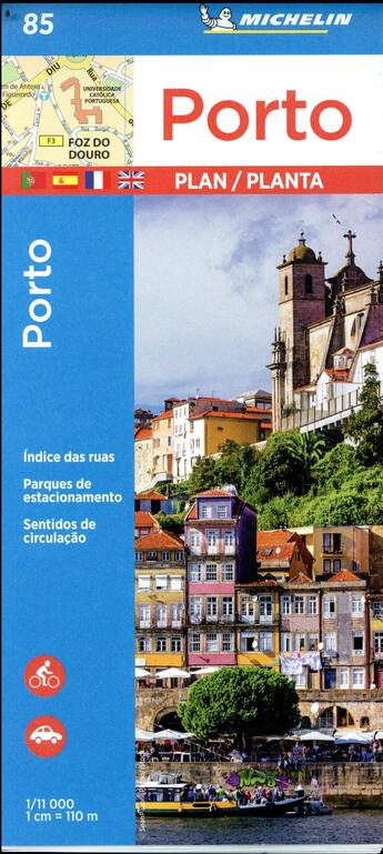 Couverture du livre « Porto - planta e indice » de Collectif Michelin aux éditions Michelin