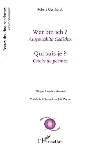 Couverture du livre « Wer bin ich ? qui suis-je ? » de Robert Gernhardt aux éditions L'harmattan