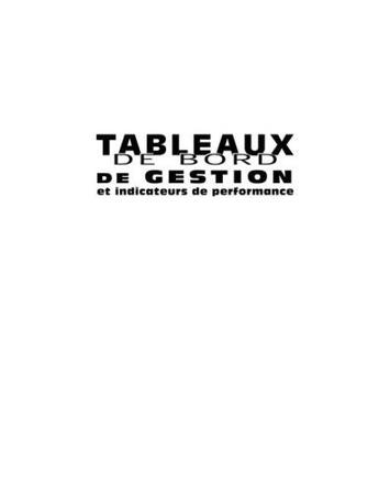 Couverture du livre « Tableaux de bord de gestion et indicateurs de performance (2e édition) » de Pierre Voyer aux éditions Pu De Quebec