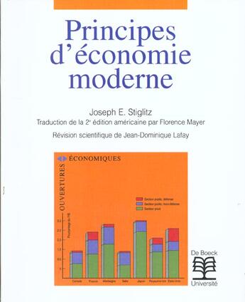 Couverture du livre « Principes d'economie moderne » de Stiglitz aux éditions De Boeck