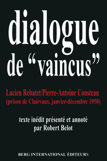 Couverture du livre « Dialogues de 