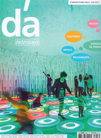 Couverture du livre « D'A n.236 ; intérieurs » de D'A aux éditions D'architecture