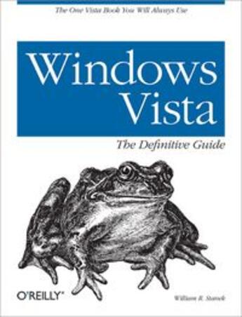 Couverture du livre « Windows Vista ; the definitive guide » de William R. Stanek aux éditions O Reilly