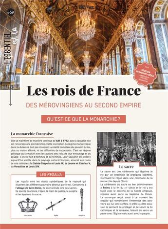 Couverture du livre « Les rois de France : des Mérovingiens au Second Empire » de Severin Peyronel-Beraest aux éditions Mercileslivres