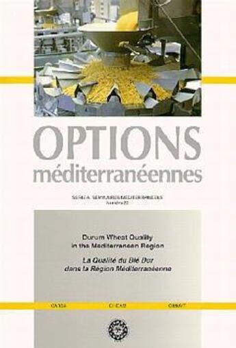 Couverture du livre « Durum wheat quality in the mediterraneanregion la qualite du ble dur dans la region mediterraneenne » de Fonzo aux éditions Lavoisier Diff