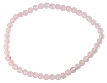 Couverture du livre « Bracelet quartz rose perles rondes 4 mm » de  aux éditions Dg-exodif